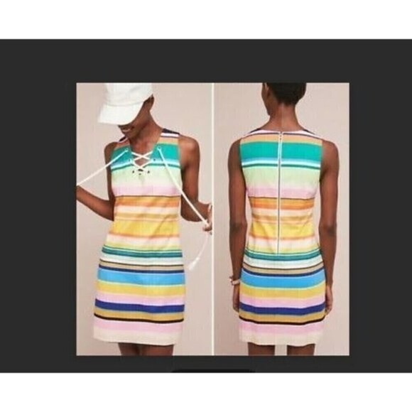 Tracy Reese Dresses & Skirts - Tracy Reese x Anthropologie Coastal Casual Stripe Sleeveless Shift Dress XKNL17